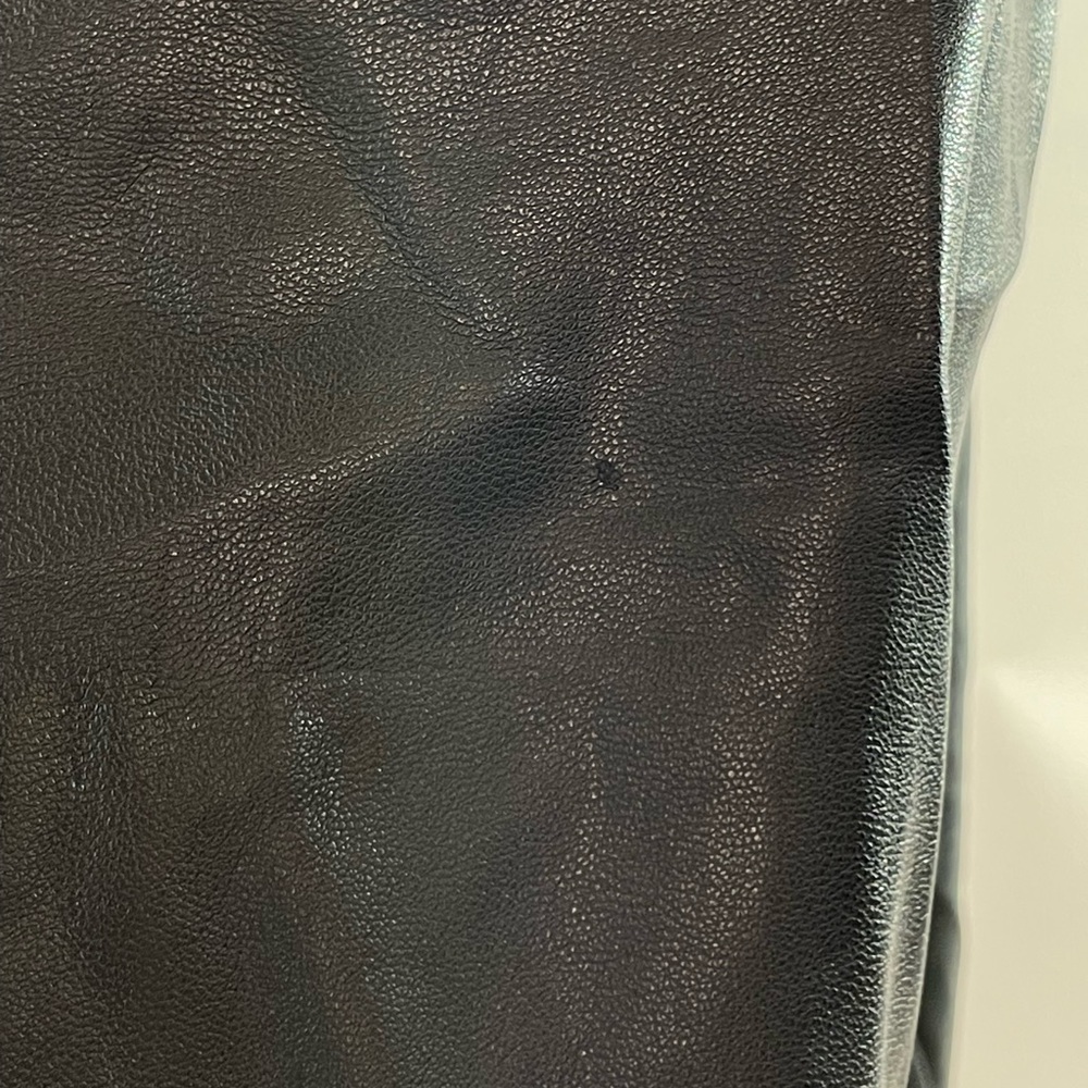 Natori Faux Leather Midi Skirt Black, 4 - Picture 8 of 9